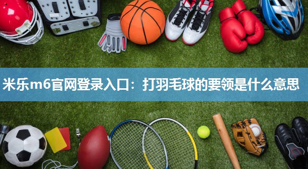 米乐m6官网登录入口:打羽毛球的要领是什么意思