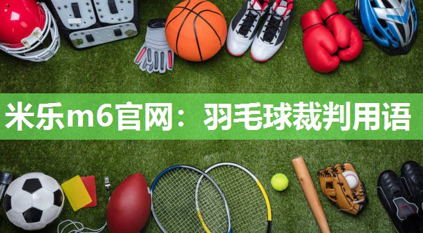 羽毛球裁判用语