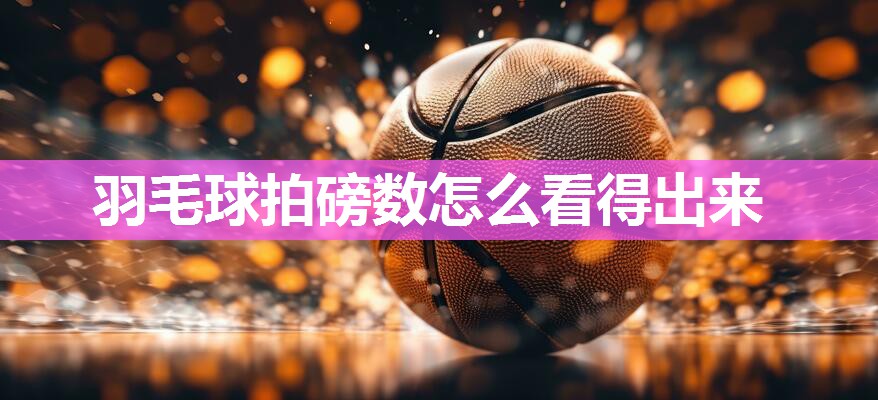 羽毛球拍磅数怎么看得出来